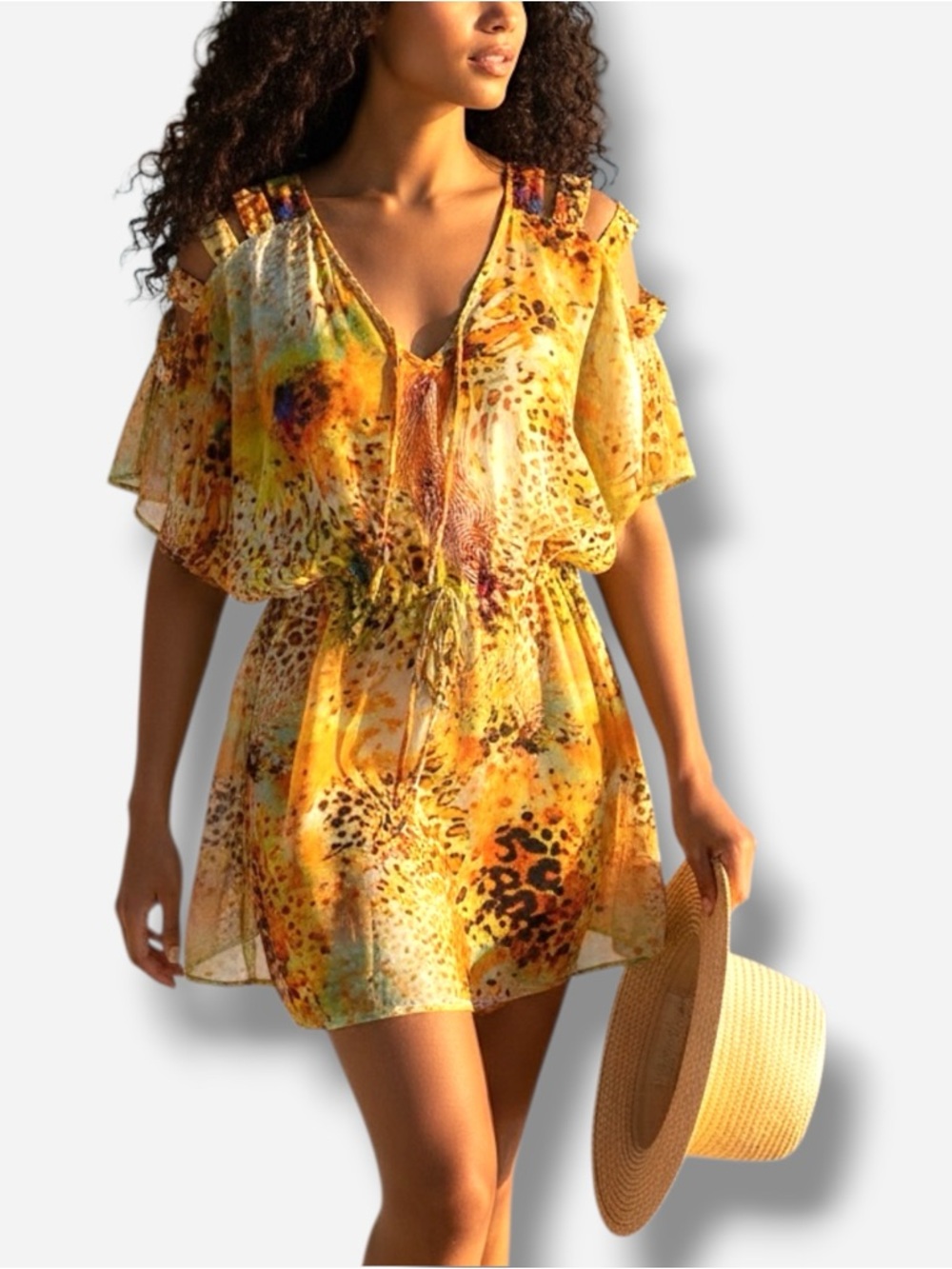 🌸New🌸 PilyQ VS Beach Cover Top Adjustable Waist Sz Small NWT